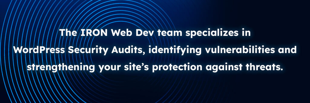 WordPress Security Audit IRON Web Dev