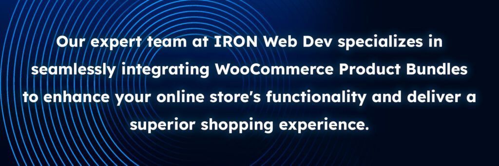 WooCommerce Product Bundles IRON Web Dev