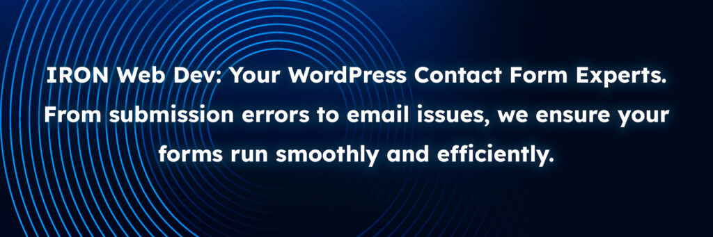 WordPress Contact Form Troubleshooting